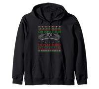 Oh What Fun It's To Play Piano Music Pianist Ugly Christmas Zip Hoodie