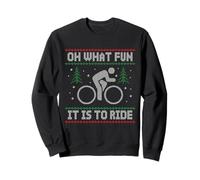 Oh What Fun It's To Ride Ugly Christmas Cycling Sweatshirt