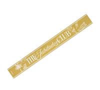 OH YEAH - Fabric band 'The Retirees Club' - 170 x 10 cm - Happy Retirement Decoration - Retirement Party Gift - Party Decoration Kit with Band and Balloons for Celebrations