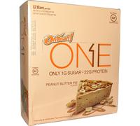 Oh Yeah! One Bar Peanut Butter Pie Flavor 12 Bars 2.12 oz (60 g) Each