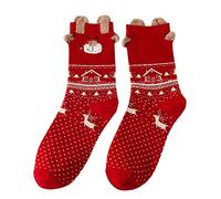 Oh Yeah Socks Women Women Multi-Color Socks Christmas Women's Cotton Winter Socks Socks Bedtime Socks Womens (A, One Size)