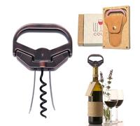 OHAANYY 3 in 1 Ah So Wine Opener & Two Prong Bottle Corker Remover,ah-so Wine Opener Can Remove The Older and Fragile Wine Corks so Easy for Connoisseurs to Uncork (Copper-Classic)