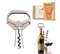 OHAANYY Corkscrew, 3 in 1 Ah So Wine Opener & Two Prong Bottle Corker Remover,ah-so Wine Opener Can Remove The Older and Fragile Wine Corks so Easy for Connoisseurs to Uncork (Classic)