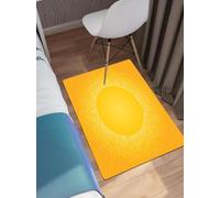 OHAGS Microfiber Soft Bath Mat,Non-slip Bathroom Mats,Machine-washable Shower Water Absorbent Bath Rug Durable,Moden digital image of the sun with sunshine in Cool Circle Pixel,24x35 in
