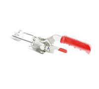 Ohamtes 1PCS 304 Stainless Steel Style 40341, 900KG 2000 lbs Clamping Force, Self-Locking Heavy Duty Toggle Lock Clamp, Adjustable Toggle Latch Clamp, Silver