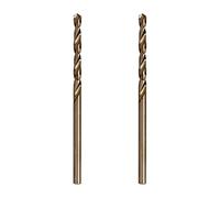 Ohamtes 2mm Reduced Shank Twist Drill Bits High Speed Steel HSS 4341 for Iron/Copper/Plastic/Aluminum Plates/Metal Materials, Round Shank, Double Edge, 2 Pcs