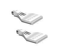 Ohamtes 2PCS G1/4 Male Thread Aluminum Alloy Flat Nozzle Air Blowing Nozzle Suitable for Compressed Air Machine Parts, Dust Removal, Cooling, Drying, Surface Treatment