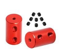 Ohamtes 2Pcs shaft diameter 2mm to 2mm rigid coupling, suitable for 3D printers, DIY encoders, motor connectors, motor guide shaft couplers, model shafts, motor guides, CNC machine tools
