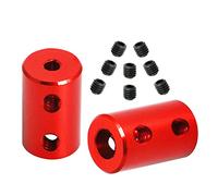 Ohamtes 2Pcs shaft diameter 3mm to 6mm rigid coupling, suitable for 3D printers, DIY encoders, motor connectors, motor guide shaft couplers, model shafts, motor guides, CNC machine tools