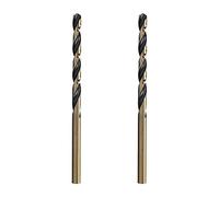 Ohamtes 3mm Reduced Shank Twist Drill Bits High Speed Steel HSS 4341 for Iron/Copper/Plastic/Aluminum Plates/Metal Materials, Round Shank, Double Edge, 2 Pcs