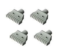 Ohamtes 4PCS G1/4 Male Thread, Mini Type, ABS Flat Blowing Nozzle, Air Supply Nozzle, Water Cooling Nozzle, Suitable for Air Compressor Parts, Air Dry Dust Removal, Surface Treatment