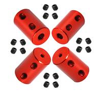 Ohamtes 4Pcs shaft diameter 2mm to 4mm rigid coupling, suitable for 3D printers, DIY encoders, motor connectors, motor guide shaft couplers, model shafts, motor guides, CNC machine tools