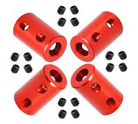 Ohamtes 4Pcs shaft diameter 6mm to 6mm rigid coupling, suitable for 3D printers, DIY encoders, motor connectors, motor guide shaft couplers, model shafts, motor guides, CNC machine tools