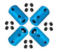 Ohamtes 4Pcs shaft diameter 6mm to 7mm rigid coupling, suitable for 3D printers, DIY encoders, motor connectors, motor guide shaft couplers, model shafts, motor guides, CNC machine tools