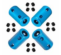 Ohamtes 4Pcs shaft diameter 6mm to 8mm rigid coupling, suitable for 3D printers, DIY encoders, motor connectors, motor guide shaft couplers, model shafts, motor guides, CNC machine tools
