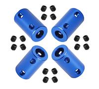 Ohamtes 4Pcs shaft diameter 7mm to 8mm rigid coupling, suitable for 3D printers, DIY encoders, motor connectors, motor guide shaft couplers, model shafts, motor guides, CNC machine tools