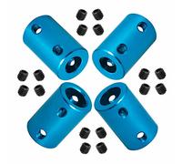 Ohamtes 4Pcs shaft diameter 8mm to 10mm rigid coupling, suitable for 3D printers, DIY encoders, motor connectors, motor guide shaft couplers, model shafts, motor guides, CNC machine tools