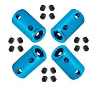 Ohamtes 4Pcs shaft diameter 8mm to 8mm rigid coupling, suitable for 3D printers, DIY encoders, motor connectors, motor guide shaft couplers, model shafts, motor guides, CNC machine tools