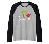 Ohana Aloha Hawaii from The Island Raglan Baseball Tee