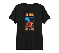 Ohana Means Family Hawaii Summer Palm Trees Beach Premium T-Shirt