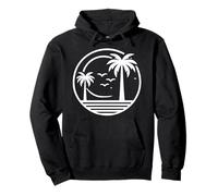 Ohana Means Family Hawaii Summer Palm Trees Beach Pullover Hoodie