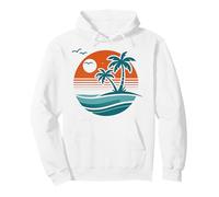 Ohana Means Family Hawaii Summer Palm Trees Beach Pullover Hoodie