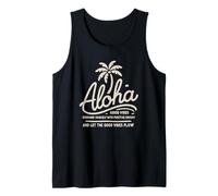 Ohana Means Family Hawaii Summer Palm Trees Beach Tank Top