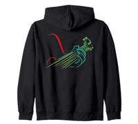 Ohana Means Family Hawaii Summer Palm Trees Beach Zip Hoodie