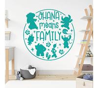 Ohana Means Family - Lilo and Stitch - Children Decal Wall Sticker [XXLarge] [Turquoise]