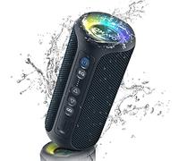 OHAYO 40W Portable Bluetooth Speaker, 30H Play, IPX7 Waterproof Outdoor Speakers with LED Light, Enhanced Bass, Surround Loud Sound, Voice Assistant, Wireless Speaker for Beach, Pool, Shower, Travel