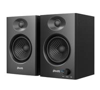 OHAYO 60W Active Bookshelf Speakers with Glass Fiber Unit, Bluetooth 5.3 & Multi-Input (USB/RCA/AUX) - for Immersive PC Gaming, Music, DJ, Stereo 2.0 Desktop Speakers, 1 Pair, Black