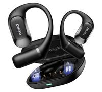 OHAYO T10 Open Ear Headphones - 40H Playtime, Bluetooth 5.4 Wireless Earbuds, IPX6 Waterproof, 8g Ultra-Light, Digital Display, Secure Fit for Running/Gym/Cycling/Sport,Black