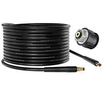 OHAYORI 15M High Pressure Washer Hose Jet Wash Replacement Hose with Quick-Fitting Pipe Union A for Karcher K2 K3 K4 K5 K6 K7 Car Wash Water Gun (M22 14MM Hose Connector & Quick Adapter for Karcher)