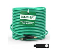 OHAYORI 15M Super Flexible Pressure Washer Hose for Karcher K2 K3 K4 K5 K6 K7, Rubber Kink-Resistant Replacement Extension Hose, Jet Wash Power Washer Pipe for High Pressure Accessories Car Cleaning