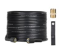 OHAYORI High Pressure Washer Hose 10M/33FT, M22 14mm Female Replacement Jet Wash Hose, Flexible Power Washer Extension H ose with M22 Double Male Thread Coupler, 2600PSI Pressure W Asher Accessory