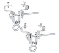 ohbien 2 Pack Punching Bag Beam Clamp, Boxing Bag I-Beam Clamp Heavy Duty Steel Perforated Bag Hanger Adjustable from 6 cm to 23cm, Load Capacity 260 kg for Muay Thai Training Swing Chair