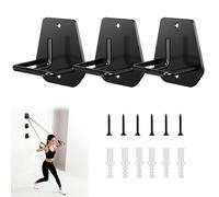 ohbien 3Pack Resistance Band Wall Anchor, Battle Rope Anchor Bear 300lb, Wall Mount Workout Anchors Exercise Station Anchors for Strength Trainer, Suspension Training, Yoga Swings, Hammocks