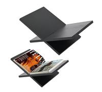 ohbien 40x24x14cm Open Book Display Stand Wooden, X-Shaped Coffee Table Book Stand Detachable Easily Assembled Open Reading Stand for Cookbook Magazines Textbook Art Book Recipe Kitchen Counter
