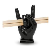 ohbien Drumstick Display Holder, Rock Hand Drumstick Rack Resin Fun Gesture Shaped Drumsticks Display Stand Creative Drum Stick Holder Table Decoration Drumstick Stand for Drummer Displaying