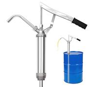 ohbien Lever Action Barrel Drum Pump Telescopic, Manual Oil Barrel Pump | Self Priming Adjustable Hand Oil Drum Pump with Non-Slip Handle, Diesel Fuel Lever Barrel Drum Fits 15 to 55 Gallon Drums