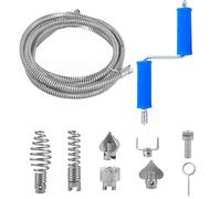 ohbien Spiral Drain Unblocker 5m, 12mm Pipe Cleaning Spiral Tool for Toilet