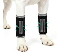 OHCOZZY Dog Rear Leg Brace 2Packs with 3Metal Splints, Leg Splint Provides Wrist Carpal Support and Against Lick, Wound and sprain healing leg wrap protective sleeve,L