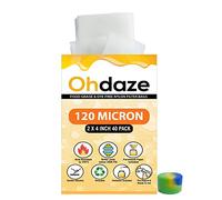 Ohdaze Rosin Press Bags 2x4 inch 40 Pack 120 Micron Press Bags 3 x Parchment Papers 1 x Wax Container Double-Stitch Nylon Filter Press Bags for Heat Press