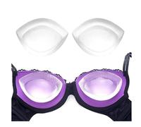 OHEETU 1 Pair Transparent Womens Silicone Bra Inserts Soft Silicone Breast Chest Pads Enhancers Push-up Bra Insert Enhancers Gel Bikini Bra Padding for Bras Swimsuits