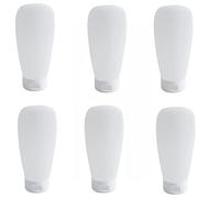 OHEETU 6PCS 150ml/5oz Clear Plastic Squeeze Tubes Refillable Empty Cosmetic Bottles with Flip Top Cap for Lotion Shampoo Cleanser & Body Wash