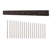 Ohewiiuk 1x Wood Guitar Fingerboard Folk Guitar Rose Wood Fingerboard & 19Pcs Guitar Frets Wire 2.0mm/0.08in Copper Fretwire Set