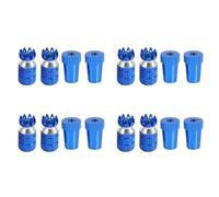 Ohewiiuk 4X Aluminum RC Transmitter Stick Ends Controller Thumb Rocker M3 Thread for TX Futaba / / for DX6I,Blue