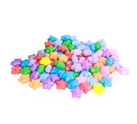 ohfruit 100Pcs Ball Pit Balls, Pentagram/Heart Ocean Balls, BPA Free Plastic Pool Ball Toys, Kids Play Tent Filler Indoor Outdoor Toy Random Color Star