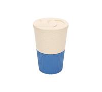 ohfruit 380ML Plastic Coffee Cup 13oz Thick Anti-crack Travel Mug With Lid Food Grade Material High Temperature Resistant Leakproof Breakfast Drink Cup Blue 380ML