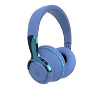 ohfruit Bluetooth Headphones, H2 Bluetooth 5.1 Headphone Colorful LED Lights Portable Foldable Wireless Headset for Gaming Blue